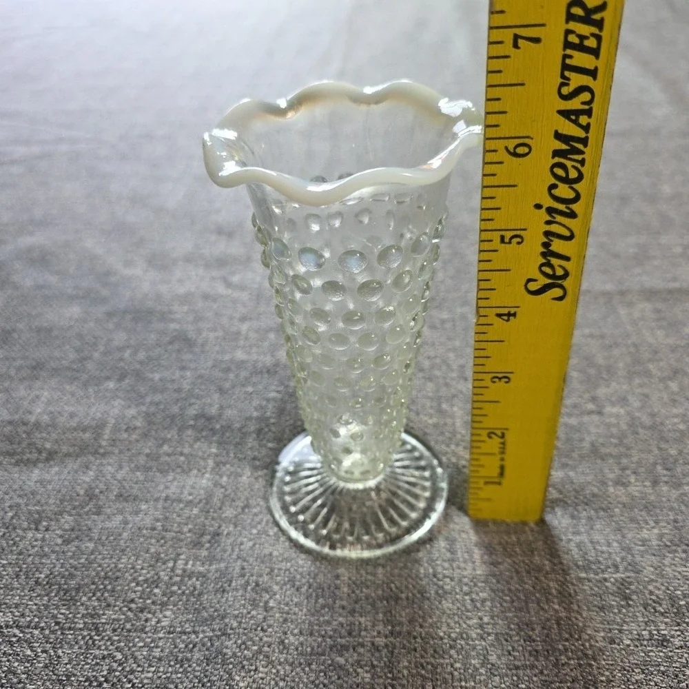 Vintage Hobnail Opalescent Fenton Small Vase